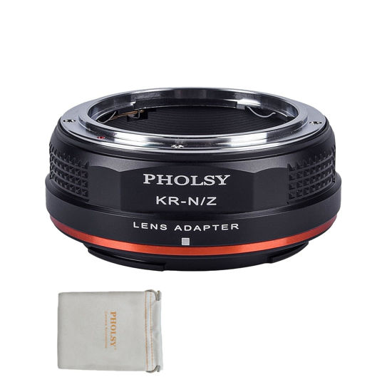 Picture of PHOLSY Lens Mount Adapter Manual Focus: Compatible with Konica AR Lens to Nikon Z Camera Body