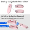 Picture of [2 Clips] Page Turner Remote for Kindle Paperwhite Remote Page Turner Accessories for Kindle Clip Clicker Rechargeable Page Turner for Ipad Android Tablets Phone Camera Triggers - Pink Color