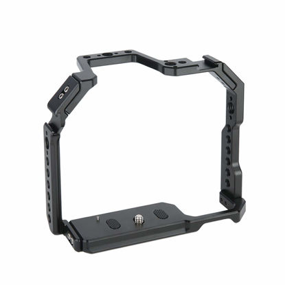 Picture of NICEYRIG Camera Cage for Canon 80D 90D 70D, with NATO Rail Cold Shoe and 1/4 3/8 Locating Hole - 371