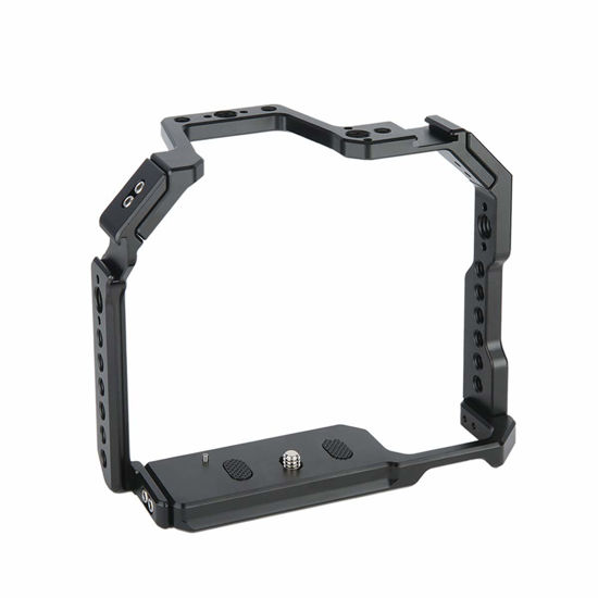 Picture of NICEYRIG Camera Cage for Canon 80D 90D 70D, with NATO Rail Cold Shoe and 1/4 3/8 Locating Hole - 371