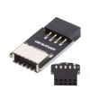 Picture of chenyang USB 2.0 9Pin Male to USB 3.1 Type E Key-A Female Front Panel Socket to 9Pin Mainboard Header Extension Adapter