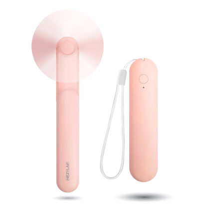 Picture of Nezylaf Handheld Mini Fan，Portable Small Pocket Fan，Rechargeable Personal Fan with Power Bank 2000mAh, Travel Essentials for Women