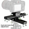 Picture of Fotopro Macro Focusing Rail Rack Slider for Close-up Shooting Macro Photography with Quick Release Plate 7.4 Inch Aluminum Alloy Universal Camera Slider for DSLR Camera Camcorder Film Photography