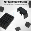 Picture of BOYI TD21 HotSwap Mechanical Numeric Keypads,21 Keys Mini Numpad Portable Keypad BT5.0/2.4G/Wired Keyboard RGB Number Pad Wireless Numeric Keypad(Black Color with OEM Profile PBT Pudding Keycaps)