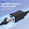 Picture of 1Pc RJ11 to RJ45 Adapter Phone Jack to Ethernet Cable Adapter, RJ45 8P8C Female to RJ11 6P4C Male for Landline Telephone Service