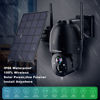 Picture of Solar Security Cameras Wireless Outdoor, 2K Battery Powered PTZ WiFi 3MP Security Camera for Home with Spotlight, PIR Motion Detection,Siren, Color Night Vision, 2-Way Talk, SD/Cloud Storage