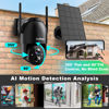 Picture of Solar Security Cameras Wireless Outdoor, 2K Battery Powered PTZ WiFi 3MP Security Camera for Home with Spotlight, PIR Motion Detection,Siren, Color Night Vision, 2-Way Talk, SD/Cloud Storage