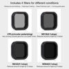 Picture of Neutral Density/Circular Polarizing Lens Filter kit - Lens Cover for GoPro Hero 9 10 11 12 and 13 Black Action Cameras - CPL for Glare Reduction. ND16/ND32/ND64 for Exposure Control