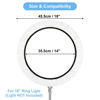 Picture of Cosmos 2 Pcs Ring Ligter Diffuser Soft Cover White Light Diffuser Cloth for Photography Video Studio, Fits 16" to 18" Ring Light