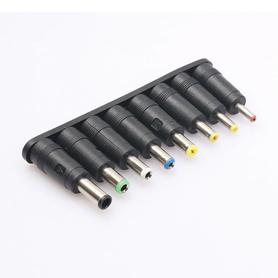 Picture of Kado DC Adapter 8 Connector Set, Female 5.5x2.1mm to Male 6.3x4.0mm 6.2x3.0mm 5.5x2.5mm 5.5x2.1mm 5.5x1.7mm 4.8x1.7mm 4.0x1.7mm 3.5x1.35mm for Monitor, Webcam, Router, Mini PC, CCTV, Bluetooth Speaker