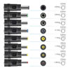 Picture of Kado DC Adapter 8 Connector Set, Female 5.5x2.1mm to Male 6.3x4.0mm 6.2x3.0mm 5.5x2.5mm 5.5x2.1mm 5.5x1.7mm 4.8x1.7mm 4.0x1.7mm 3.5x1.35mm for Monitor, Webcam, Router, Mini PC, CCTV, Bluetooth Speaker