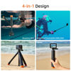 Picture of TELESIN°4 in 1 Selfie Stick Floating Hand Grip Tripod Waterproof Extendable Selfie Monopod for GoPro Hero 13, 12, 11, 10, 9, 8, DJI OSMO Action 5 Pro 4/3、Insta360 Ace Pro 2 and Most Action Camera