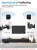 Picture of Borenbuir Speaker Wall Mounts, Universal Mounting Bracket for Small Surrounding Sound Speakers, Tilt Swivel Speaker Shelves, Compatible with Bose, JBL, KEF,Sony & Others, Hold up to 30 lbs, 2 Packs
