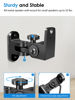 Picture of Borenbuir Speaker Wall Mounts, Universal Mounting Bracket for Small Surrounding Sound Speakers, Tilt Swivel Speaker Shelves, Compatible with Bose, JBL, KEF,Sony & Others, Hold up to 30 lbs, 2 Packs