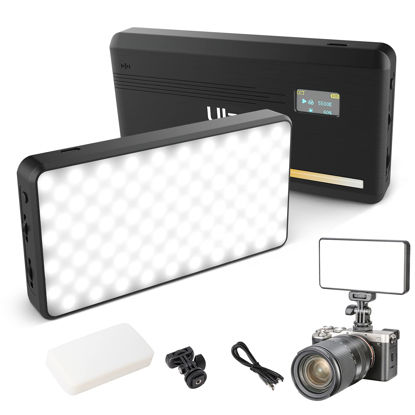 Picture of ULANZI VL200 Bi-Color LED Video Light, On-Camera Video Light, Type-C Rechargeable 5000mAh Mini Camera Light, 2500-9000K Ultra Bright Photo and Video Lighting, Fill Light, Potable Photography Lighting