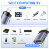 Picture of USB to USB C Adapter USB C Male to USB 3.0 Female 2 Pack, Type C Female to A Male Charger Converter，USB C Female to USB Male Adapter Compatible for Apple Watch Ultra 8 9,iPhone 15 Pro Max 14 13 12,OTG