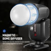 Picture of NEEWER Z2-C 2.4G TTL Round Head Flash Speedlite Compatible with Canon Cameras, 76Ws 1/8000s HSS with Diffuser, 2 Modeling Lamps, Upgraded UI, TTL/M Toggle Key, 3000mAh Battery, 600 Full Power Flash