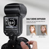 Picture of NEEWER Z2-C 2.4G TTL Round Head Flash Speedlite Compatible with Canon Cameras, 76Ws 1/8000s HSS with Diffuser, 2 Modeling Lamps, Upgraded UI, TTL/M Toggle Key, 3000mAh Battery, 600 Full Power Flash
