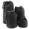 Picture of 4pcs Camera Lens Bag,4 Sizes Protective Camera Lens Pouch Set with Drawstring Design,Soft Plush Neoprene Bag,Compatible with Canon, Nikon, Sony, Pentax, Olympus (Small, Medium, Large, X Large)