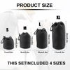 Picture of 4pcs Camera Lens Bag,4 Sizes Protective Camera Lens Pouch Set with Drawstring Design,Soft Plush Neoprene Bag,Compatible with Canon, Nikon, Sony, Pentax, Olympus (Small, Medium, Large, X Large)