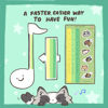 Picture of Honey Hamstore Musical Note Sticker Compatible with Otamatone Deluxe Size DO-RE-MI, Solfège Syllables for Beginners and Children, Multicolored, Thin Material, Helpful Practice Music Sticker Japanese