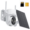 Picture of 4G LTE Cellular Security Camera No Internet Needed, Solar No wifi Security Camera Outdoor Wireless With SIM Card Jobsite, 2K Color Night Version, 360 Live View, Motion Detection, 2-Way Audio