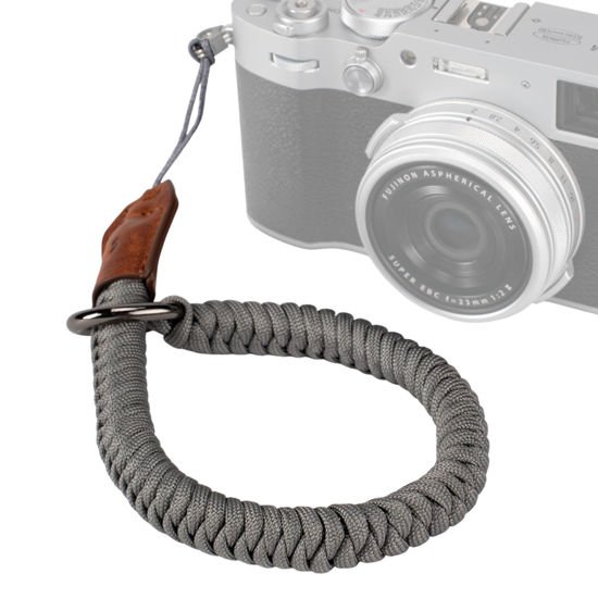 Picture of SMALLIRG Camera Wrist Strap, Universal Braided Camera Hand Strap, Adjustable Safety Strap Compatible for DSLR or Mirrorless Camera, Gray- 5055
