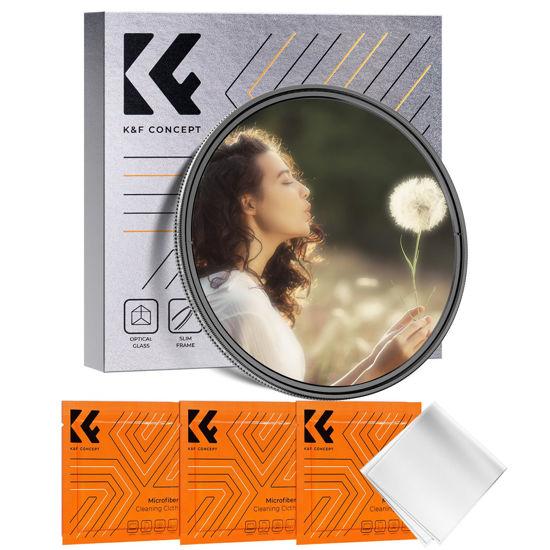 Picture of K&F Concept 67mm Black Diffusion Mist 1/4 & Variable ND2-32 in-1 Filter Cinematic Effect Neutral Density Filter for Camera Lens with 18 Multi-Layer Coatings (K- Series)