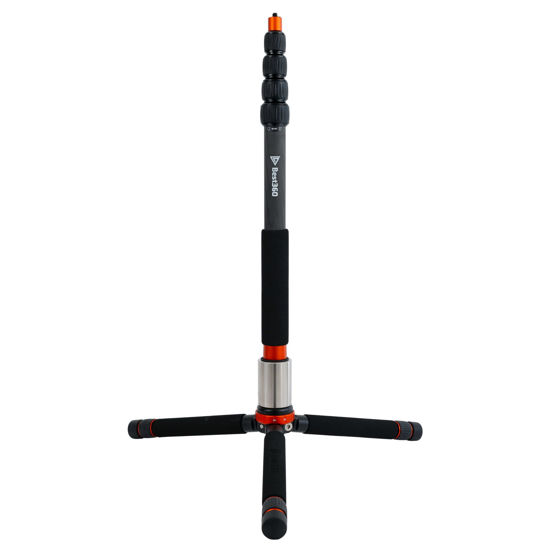 Picture of Best360 Monopod Pro Carbon Fiber Edition 2 in 1 360 Camera and Phone Stand (Heavy Duty Tripod for Virtual Tours, VR Filmmaking, Travel Vlogs)