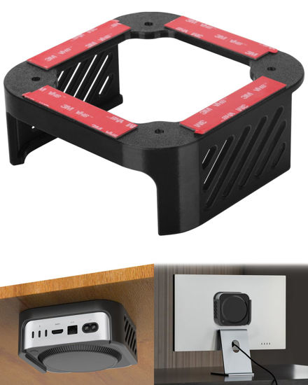 Picture of Under Desk Mount for 2024 Mac Mini M4/M4 Pro - 3D Printed Monitor Mount - Wall Mount - Under Desk Stand - Accessories for Mac Mini M4