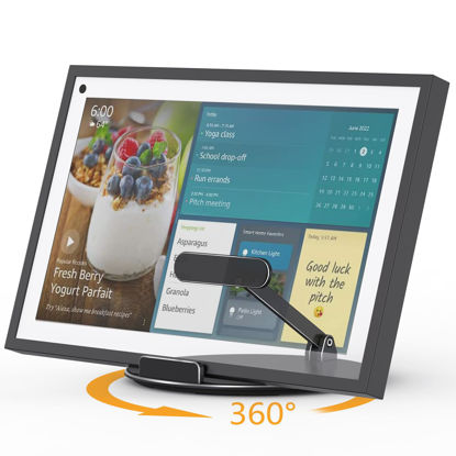 Picture of Laivli Swivel and Tilt Stand for Echo Show 15 & Echo Hub, with 360 Degree Rotatable Base, Easy Switch Device in Portrait and Landscape Orientations