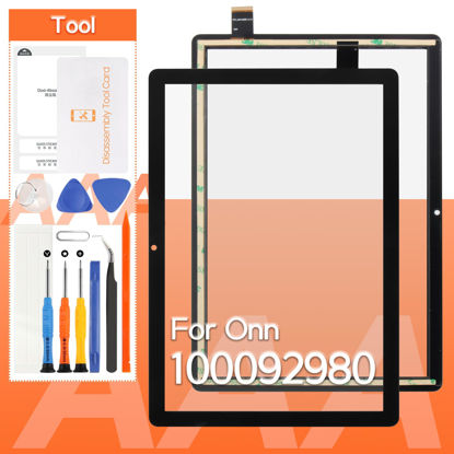 Picture of Screen Replacement for Onn 100092980 10.1" Touch Screen Front Glass Digitizer with Repair Kits (Without LCD Display)