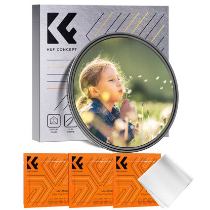 Picture of K&F Concept 62mm Black Diffusion Mist 1/8 & Variable ND2-32 in-1 Filter Cinematic Effect Neutral Density Filter for Camera Lens with 18 Multi-Layer Coatings (K- Series)