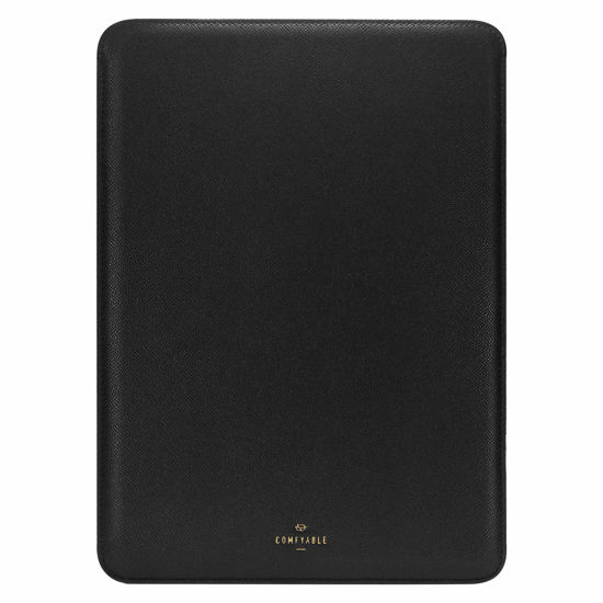 Picture of Comfyable Laptop Sleeve 13 Inch Precisely Compatible for M2 MacBook Pro 2022 M1 2016-2020 2021 & Mac Air M3 2024 M2 2022 M1 2020 2021, Not Fit Old Versioned MBA/MBP, Faux Leather Cover Case, Black
