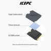 Picture of icepc NVME 2230 SSD Graphene Coating Copper HeatSink 2230 Heatsink for Stream Deck with Replacements Repair Kit Thermal Silicone