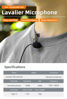 Picture of BTG Lavalier Mic Microphone for Insta360 X4 Accessories Microphone Mic