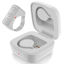 Picture of Fingertip Bluetooth Remote Control TIK TOK Wireless Page Turner TYUOBOX Camera Remote Shutter Selfie Button Controller with Charging Case for iPhone Android Ipad Cell Phone (White)
