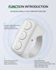 Picture of Fingertip Bluetooth Remote Control TIK TOK Wireless Page Turner TYUOBOX Camera Remote Shutter Selfie Button Controller with Charging Case for iPhone Android Ipad Cell Phone (White)