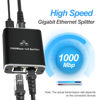 Picture of MAUSION Ethernet Splitter 1 to 2 - High Speed 1000Mbps Ethernet Cable Splitter 1 in 2 Out，LAN Splitter with USB Power Cable, RJ45 Splitter for Cat5/5e/6/7/8 Cable(2 Devices Simultaneously Networking)