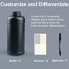 Picture of YCCLDIPL 3X 1000ml Circular Container Darkroom Chemical Storage Bottle Film Development Processing Equipment 1L(8 Waterproof Stickers, 1 Oil-Based Pen).