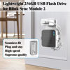 Picture of 256GB USB Flash Drive and Outlet Wall Mount for Blink Sync Module 2 with Short Cable, No Messy Wires, Easy Move Mount Bracket Holder for Blink Outdoor Indoor Security Camera (1 Pack)