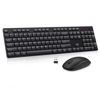 Picture of Wireless Keyboard and Mouse Combo, EDJO Silent Full Size Cordless USB Keyboard Mouse, 2.4GHz Lag-Free, Long Battery Life, for Computer, Laptop, PC, Chromebook, Windows