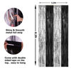 Picture of PIGETALE, 2 Pack 3.2 x 8.2 ft Black and Silver Foil Fringe Curtains Party Decorations, Sparkle Tinsel Curtain Photo Backdrop for Birthday Wedding Graduation Stream