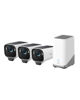 Picture of eufy Security eufyCam S3 Pro 3-Cam Kit, Solar Camera Outdoor Wireless, MaxColor Night Vision, 4K Security Camera with Solar Panel, Face Recognition AI, Expandable Local Storage, No Monthly Fee