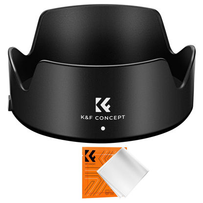 Picture of K&F Concept Lens Hood for Canon RF 24-105mm F4-7.1 is STM,EF-S 18-135mm f/3.5-5.6 is USM Lens, Reversible Snap on Camera Lens Shade Replacement of Canon EW-73D Hood, fit 67mm Filters and Lens Cap