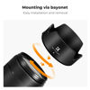 Picture of K&F Concept Lens Hood for Canon RF 24-105mm F4-7.1 is STM,EF-S 18-135mm f/3.5-5.6 is USM Lens, Reversible Snap on Camera Lens Shade Replacement of Canon EW-73D Hood, fit 67mm Filters and Lens Cap