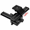 Picture of Aluminum 4-Way Macro Focusing Rail Slider with Quick Release Plate, 1/4" Screw Hole for Close-Up Shooting Photography, Compatible with DSLR Mirrorless Camera