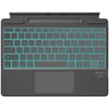 Picture of Qulose Surface Pro 9 Keyboard, Backlight Surface Pro 10 Keyboard, Detachable Bluetooth Keyboard for Microsoft Surface Pro 11/ Pro 10/9/ 8/ X 13 inch with Trackpad/Pen Holder - Grey