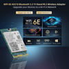 Picture of Binardat WiFi 6E Card M.2 AX210NGW WiFi Network Adapter, Intel AX210 Chip Bluetooth 5.3, 5400Mbps Tri-Band 2.4GHz/5GHz/6GHz OFDMA & MU-MIMO, for Laptop Windows 10/11