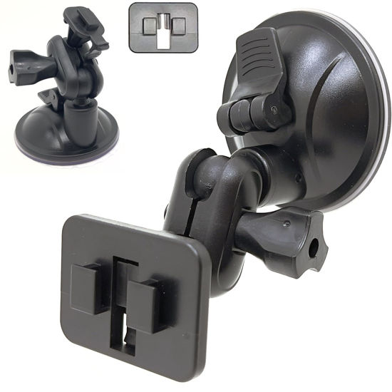 Picture of LycoGear Enhancd Strong Car Windshield Suction Cup Mount for Edge CS and CTS Evolution w/Dual Ball Socket Adapter to Allow Best Viewing Position
